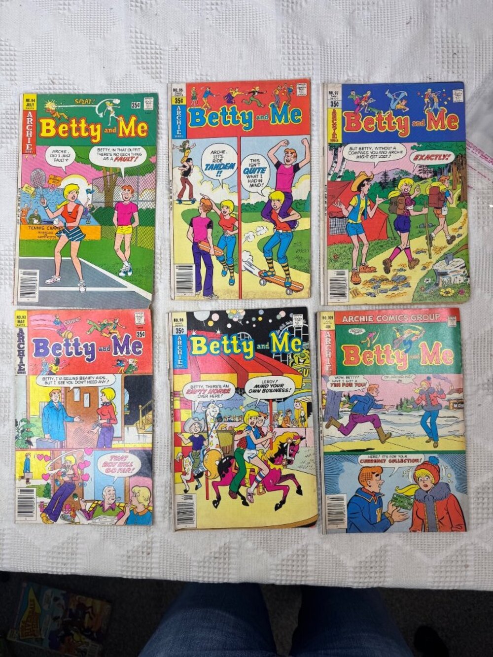 Betty and Me Vintage Archie Comics Lot of 6 Fun Collectible Humor Stories 1970s